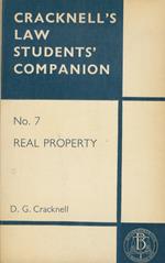 Cracknell's Law Students' Companion. N. 7: Real Property