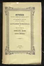 Studii di gius pubblico e delle genti e di procedura penale intorno all’arresto di Leonardo Romanelli. Rapporto all’egregio avv. Adriano Mari