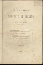 Un po’ di commenti sul Trattato di Berlino
