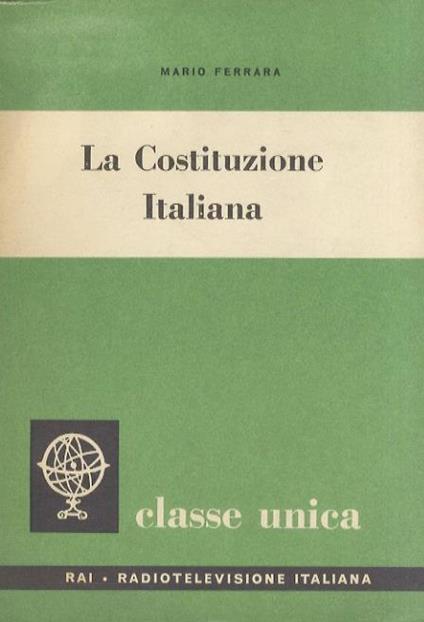 La Costituzione Italiana - Mario Ferrara - copertina