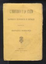 L’individuo e lo stato nel rapporto economico e sociale. Saggio di Raffaele Mariano