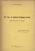 Gli “usi” in materia d’impiego privato nella provincia di Varese