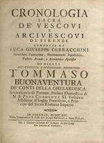 Cronologia sacra dè vescovi e arcivescovi di Firenze composta da Luca Giuseppe Cerracchini [.].