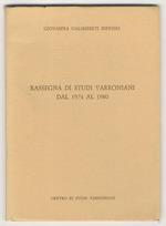 Rassegna di studi varroniani dal 1974 al 1980