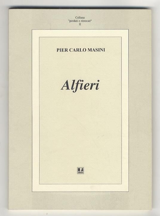 Alfieri - P. Carlo Masini - copertina