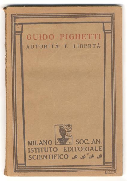 Autorità e libertà - Guido Pighetti - copertina