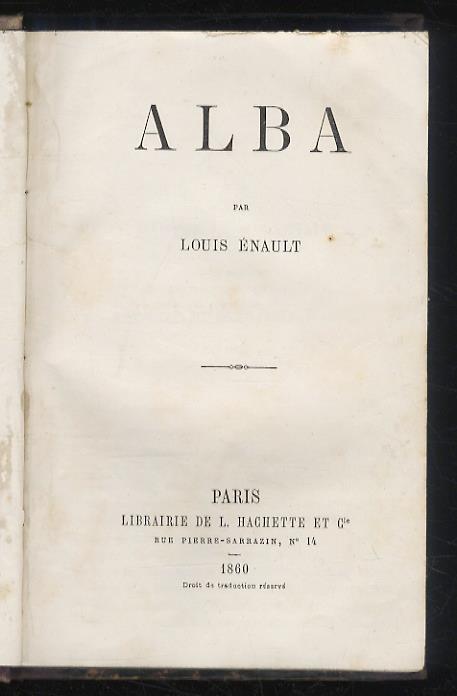 Alba - Louis Enault - copertina
