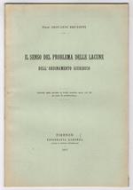 Il senso del problema delle lacune dell’ordinamento giuridico
