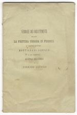 Verbale dei dibattimenti dinanzi la Pretura urbana di Firenze, in causa contro Montignani Achille e gli onorevoli Ruspoli Emanuele e Corrado Antonio