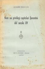 Note sui privilegi capitolari fiorentini del secolo XV