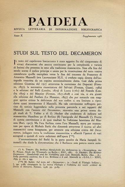 Studi sul testo del Decameron - Antonio Enzo Quaglio - copertina
