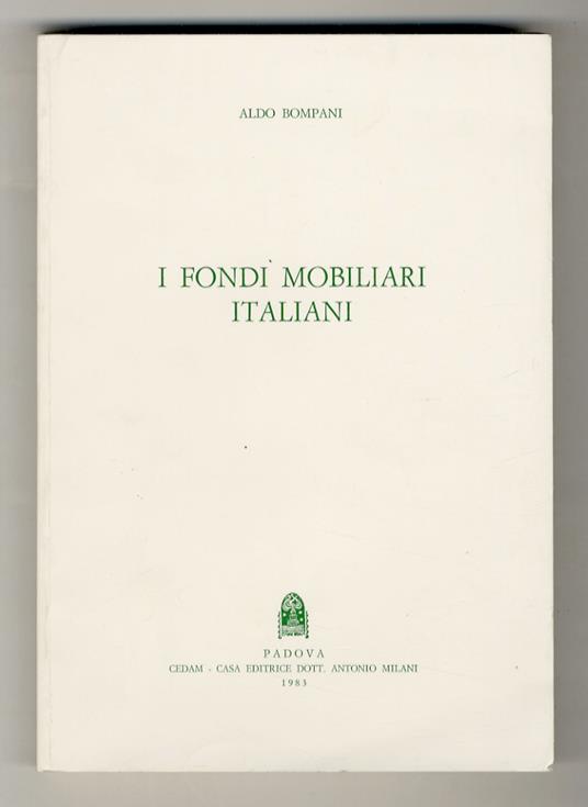 I fondi mobiliari italiani - Aldo Bompani - copertina