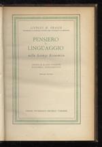Pensiero e linguaggio nella scienza economica. Critica di alcuni concetti economici fondamentali