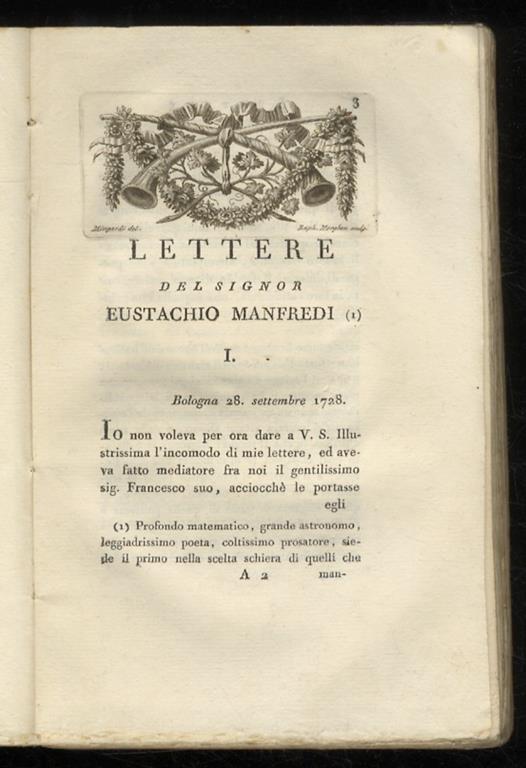 Opere del conte Francesco Algarotti. Edizione novissima. Tom. XI. Tom. XIII. [Carteggio inedito del conte Algarotti, parte prima, terza, delle lettere italiane] - Francesco Algarotti - copertina