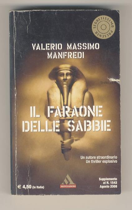 Il faraone delle sabbie - Valerio Massimo Manfredi - copertina