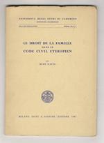Le droit de la famille dans le Code Civil Ethiopien