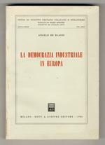 La democrazia industriale in Europa
