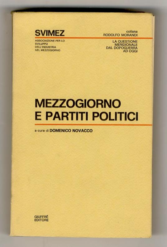 Mezzogiorno e partiti politici - Domenico Novacco - copertina