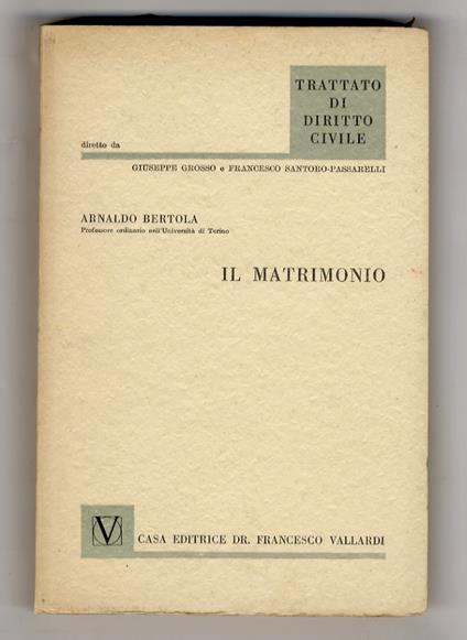 Il matrimonio - Arnaldo Bertola - copertina