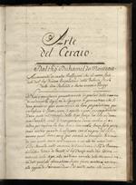 Arte del ceraio. Aumentato da molte Reflesioni [sic] che gli anno [sic] state date dal Sig. Trudon, Proprietario della Fabrica Reale delle cere, stabilite a Antoi vicino a Pariggi