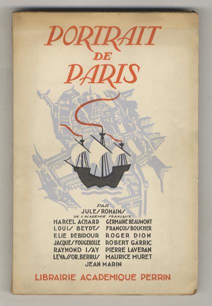 Portrait de Paris - Jules Romains - copertina