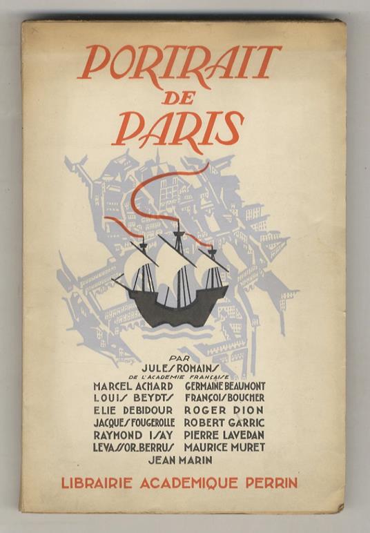 Portrait de Paris - Jules Romains - copertina