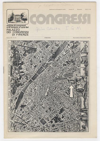 Nel Centenario dell'Istituto Geografico Militare. (Articolo in: "Congressi". Bimestrale. Anno VI, N. 6) - copertina