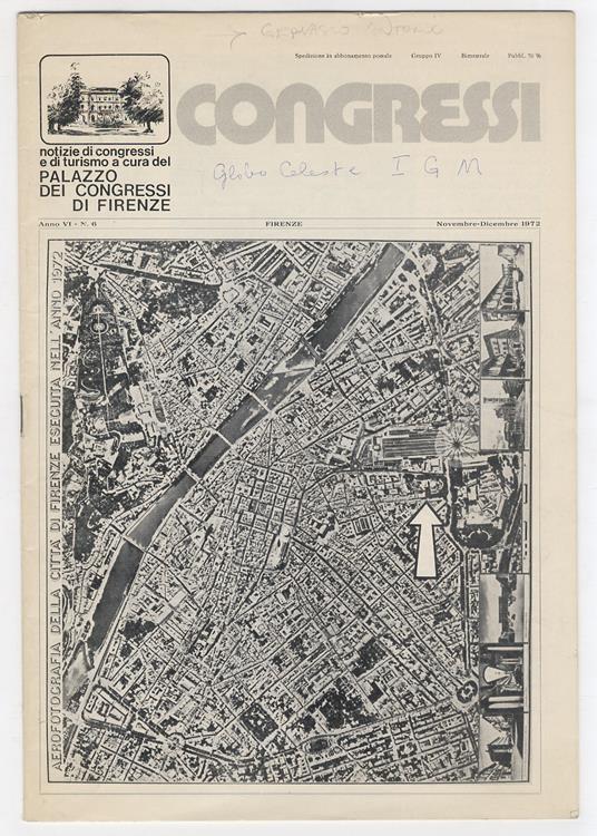 Nel Centenario dell'Istituto Geografico Militare. (Articolo in: "Congressi". Bimestrale. Anno VI, N. 6) - copertina