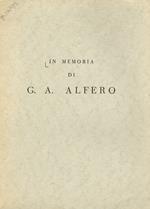 IN MEMORIA di G.A. Alfero