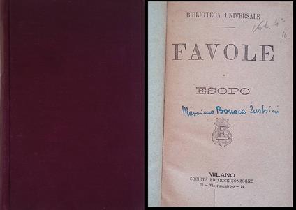 Favole - Esopo - copertina