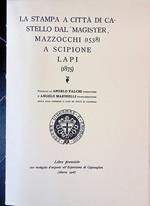 La stampa a Città di Castello dal Magister Mazzocchi 1538 a Scipione Lapi 1875