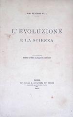 L' evoluzione e la scienza
