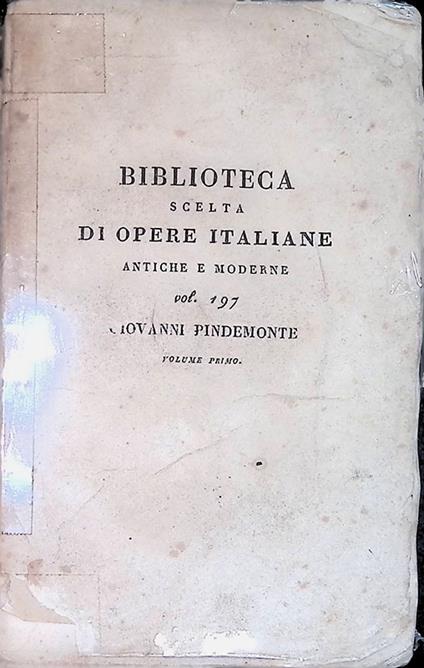 Componimenti teatrali. Con un discorso sul teatro italiano. Volume 1 - Giovanni Pindemonte - copertina