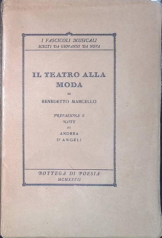 Il teatro alla moda - Benedetto Marcello - copertina