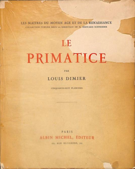 Le Primatice - Louis Dimier - copertina