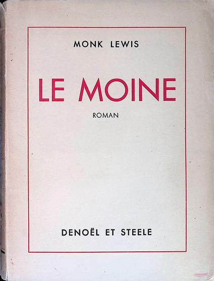Le moine - Monk Lewis - copertina