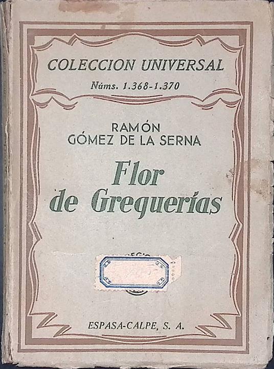 Flor de Greguerias - copertina