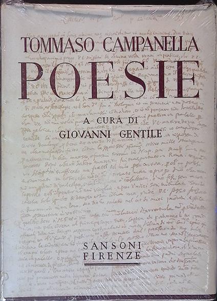 Poesie - Tommaso Campanella - copertina