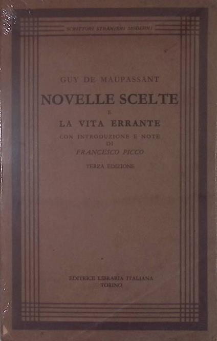 Novelle scelte e la vita errante - Guy de Maupassant - copertina