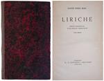 Liriche. Scelte etradotte da Vincenzo Errante