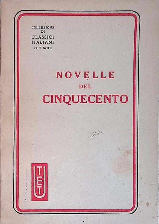 Novelle del Cinquecento - Giuseppe Fatini - copertina