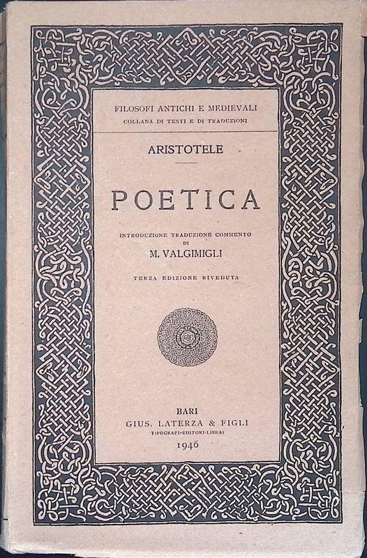 Aristotele. Poetica - Aristotele - copertina