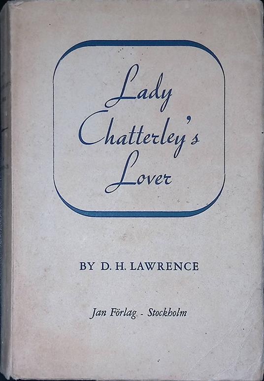 Lady Chatterley's lover - David Herbert Lawrence - copertina