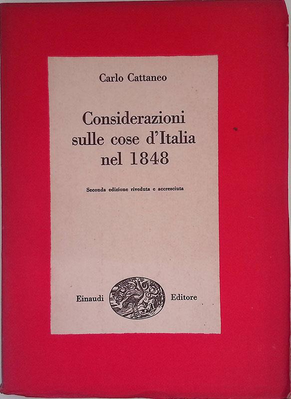 Considerazioni sulle cose d'Italia nel 1848