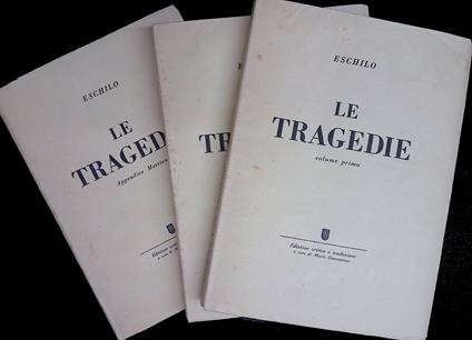 Le tragedie. 3 volumi - Eschilo - copertina