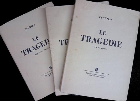 Le tragedie. 3 volumi - Eschilo - copertina