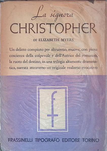 La signora Cristopher - Elizabeth Myers - copertina