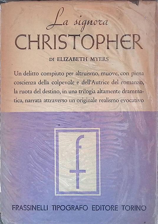 La signora Cristopher - Elizabeth Myers - copertina