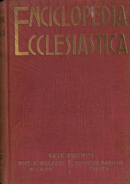 Enciclopedia ecclesiastica. Volume III - Adriano Bernareggi - copertina