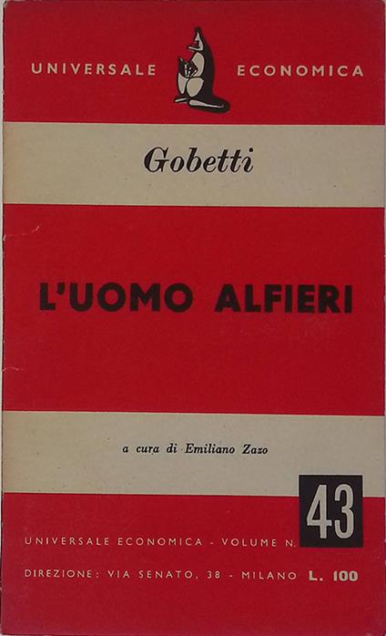 L' uomo Alfieri - Piero Gobetti - copertina